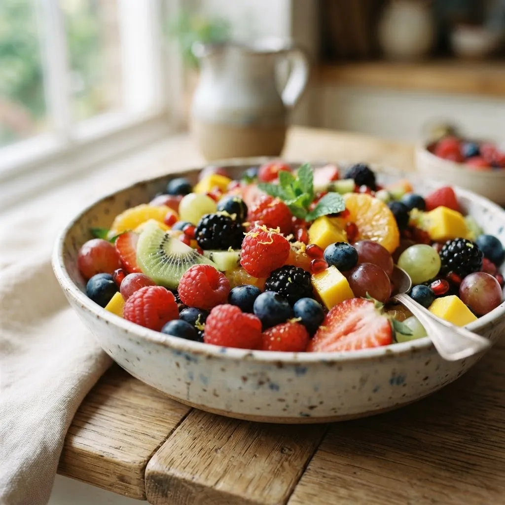 Schale mit frischem Obst